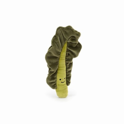 Jellycat Vivacious Vegetable Kale Leaf UK | 15960VBNW